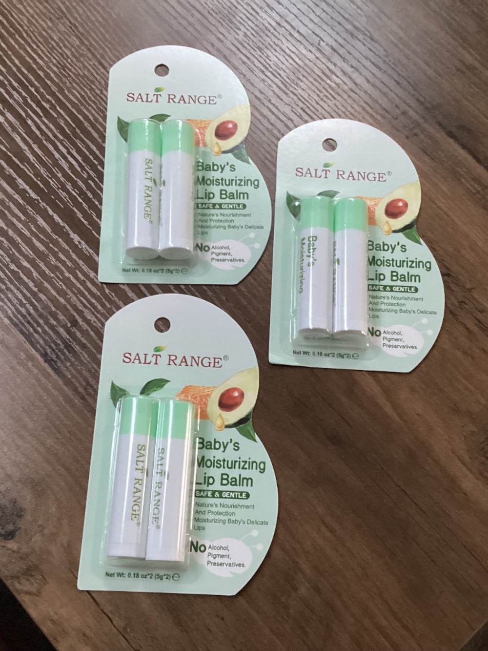Salt Range Baby Moisturizing Lip Balm Bundle 3 packs (6 lip balm) NEW